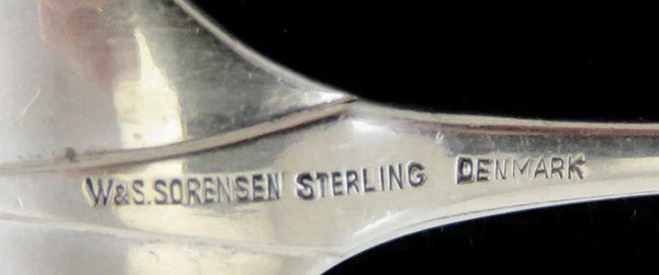 9 Vintage Sterling Silver Sorensen Patricia Art Moderne Salad/Lunch Forks 6 3/4"