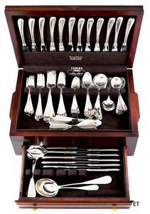 Impressive Anton Michelsen 142pc Sterling Silver Classic Flatware Set Serves 12