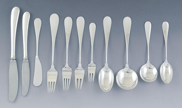 Impressive Anton Michelsen 142pc Sterling Silver Classic Flatware Set Serves 12