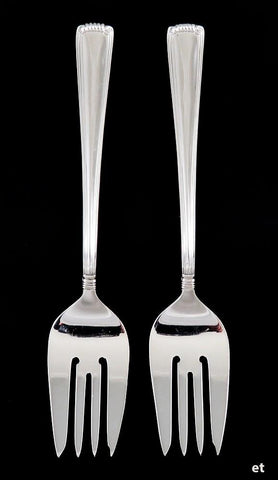 Pair Vintage Sterling Silver R. Blackinton & Co Marie Louise Salad/Dessert Forks