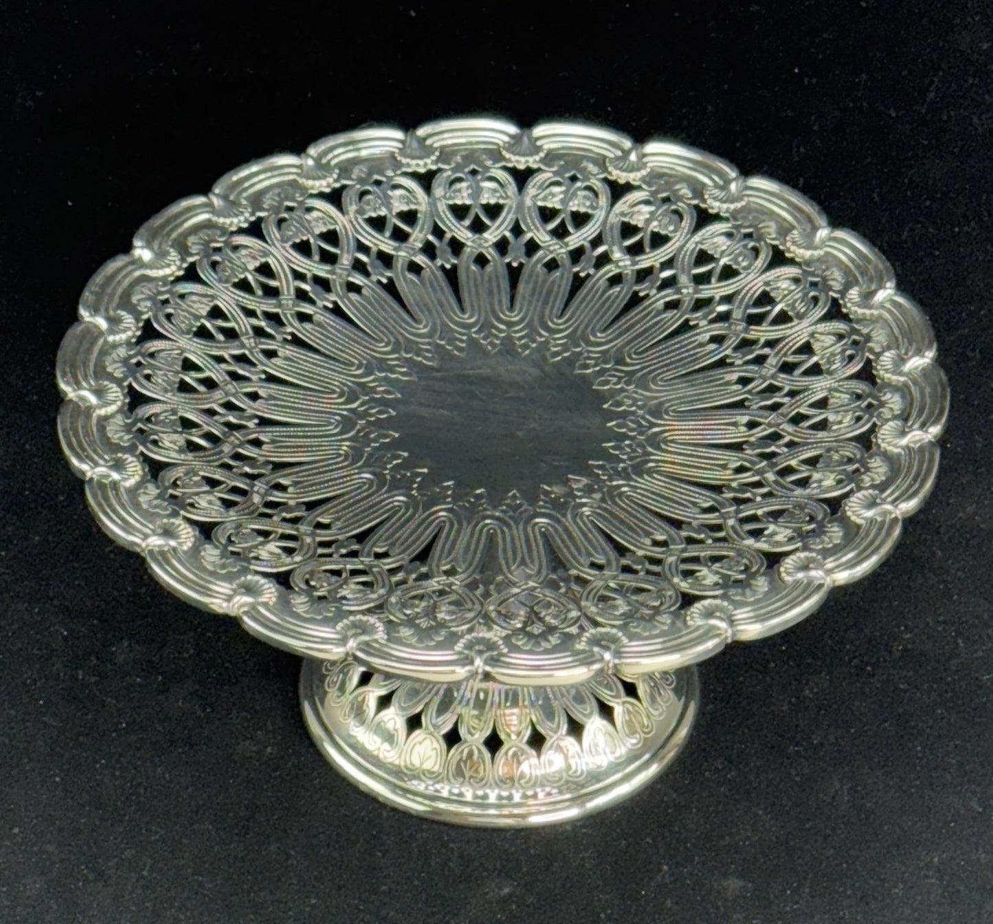 Gorgeous Antique Tiffany & Co Sterling Silver Compote 1907-1937