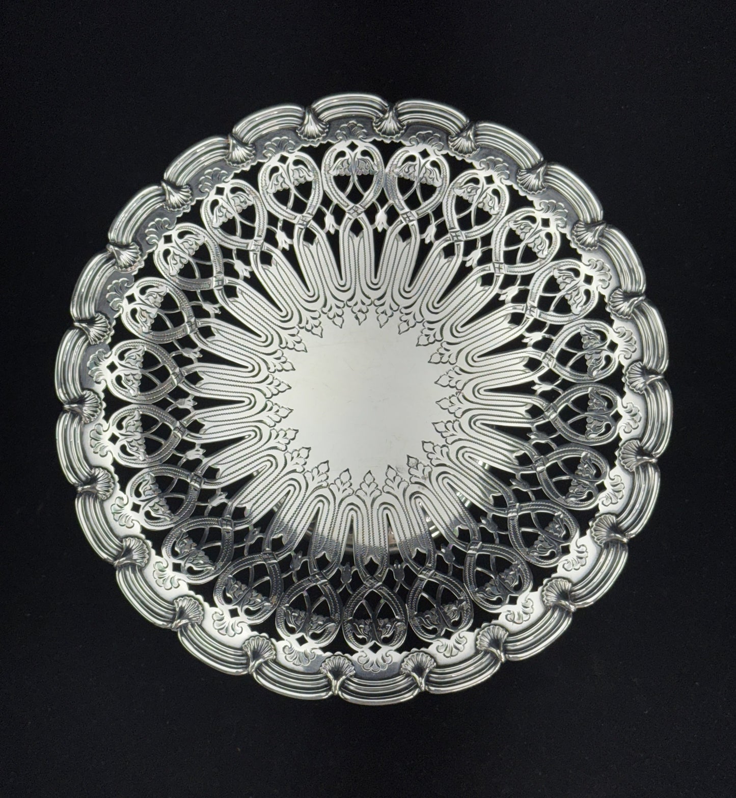 Gorgeous Antique Tiffany & Co Sterling Silver Compote 1907-1937