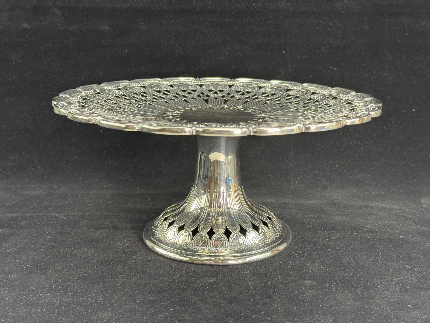 Gorgeous Antique Tiffany & Co Sterling Silver Compote 1907-1937