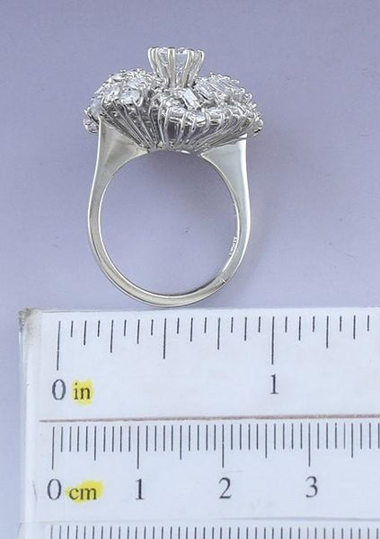 Dazzling 18k White Gold & ~2.09ct-~2.35ct Diamond Ring