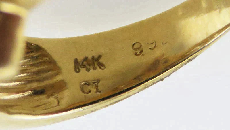 Classic 14k Yellow Gold ~.75ct tdw Diamond Marquise Bypass Ring