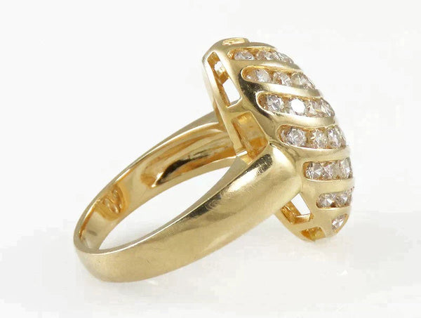 Gorgeous 18K Yellow Gold & Diamond Statement Ring ~1.5-1.75 Carats