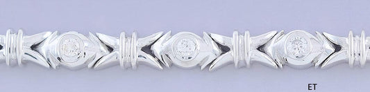Dazzling 14k White Gold & Diamond Bracelet