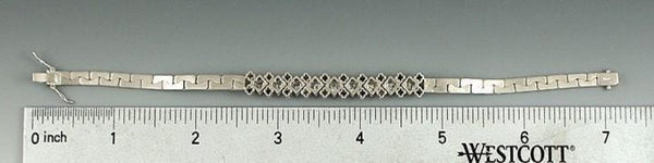 18k White Gold Bracelet With VVS Diamonds ~.70ct tdw