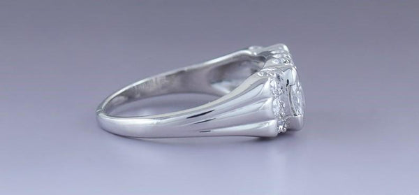 c1940s Dazzling Platinum & ~.60ct Diamond Ring