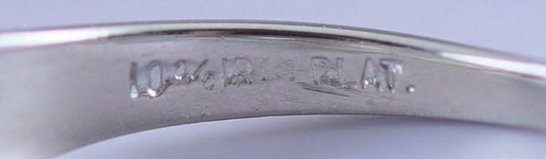 c1940s Dazzling Platinum & ~.60ct Diamond Ring
