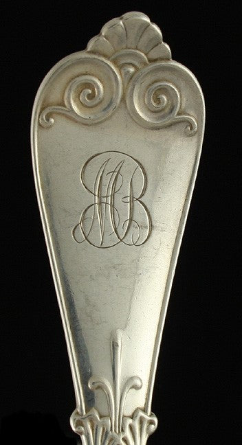 12 Antique Tiffany & Co Sterling Silver 5 Serving Spoons 7 Teaspoons Set