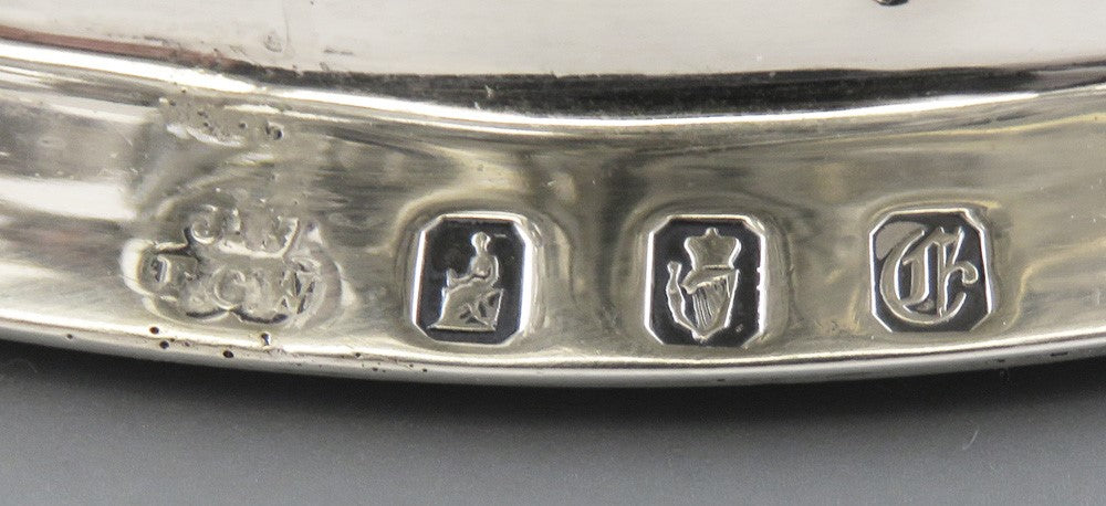 Antique 1902 English Sterling Silver Art Nouveau Dish/Bowl Stand or Ring 8.5"