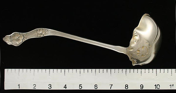 Antique Floral Landers #2 Pattern Sterling Silver Ladle by Manchester