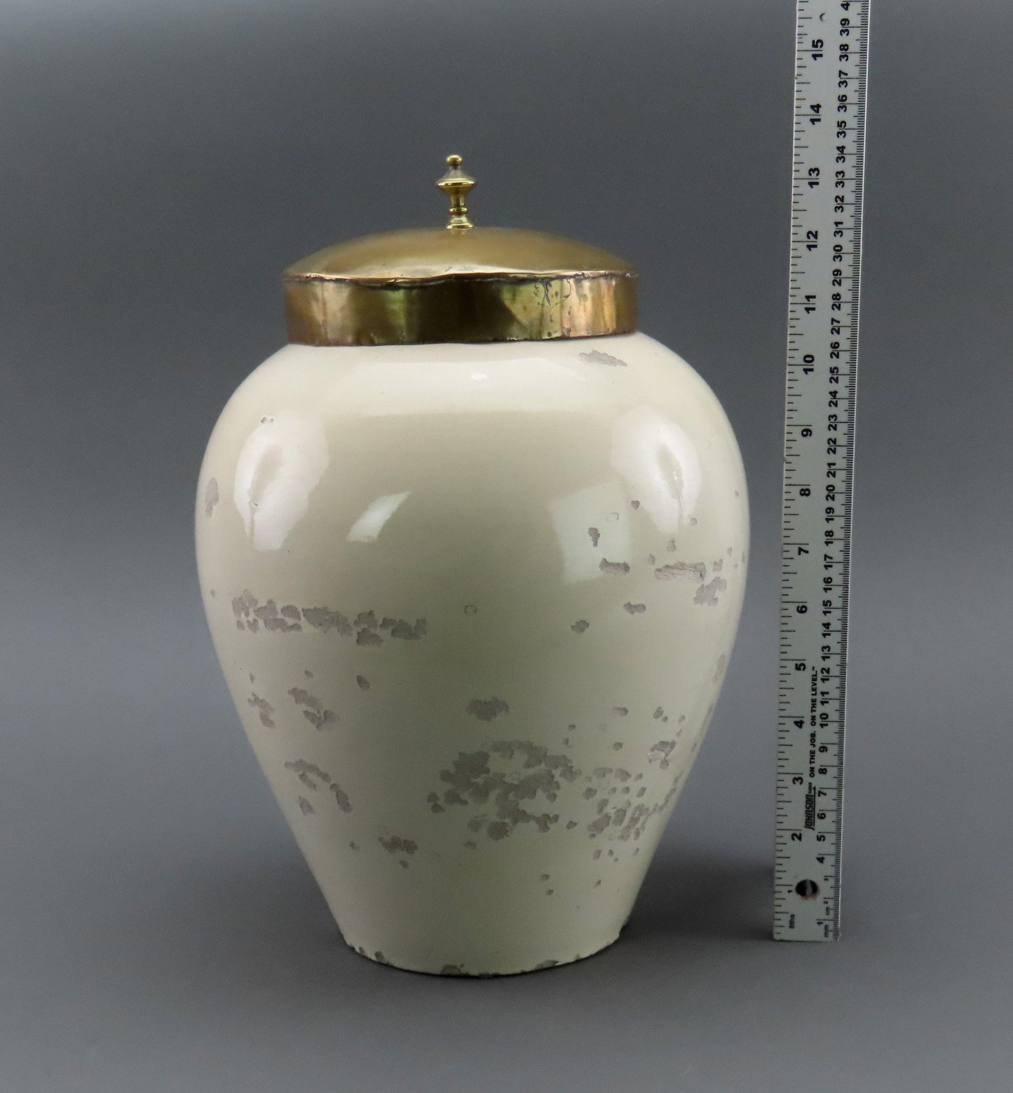 Rare c1800 German Tin Glazed Earthenware Tobacco Jar Drakenburg Museum Piece