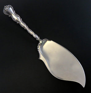 Antique Howard Sterling Silver Lafayette 1898 Large Fish/Pastry Server 11"