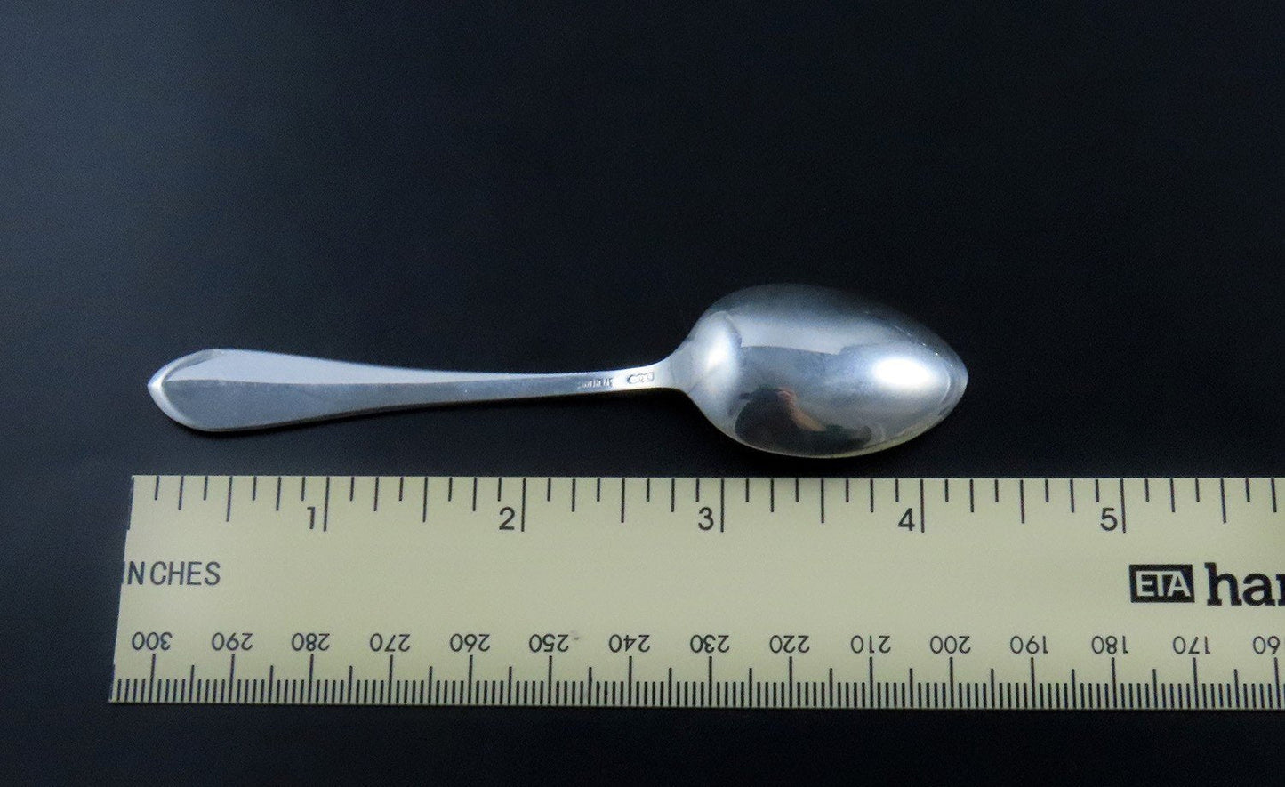 Set 11 Dominick Haff Sterling Silver Pointed Antique Demitasse Spoons D Mono