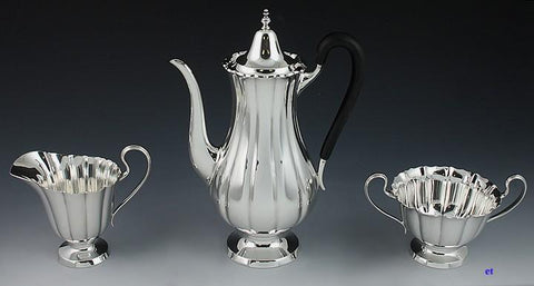 1950s 3p Worden-Munnis Co Sterling Dublin Pat Tea Set