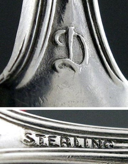 12 Durgin New Standish Sterling Silver Chocolate Spoons