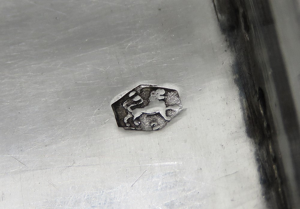 Antique 1853 Dutch Silver Hand Engraved Box 5 1/4" X 3 1/8"