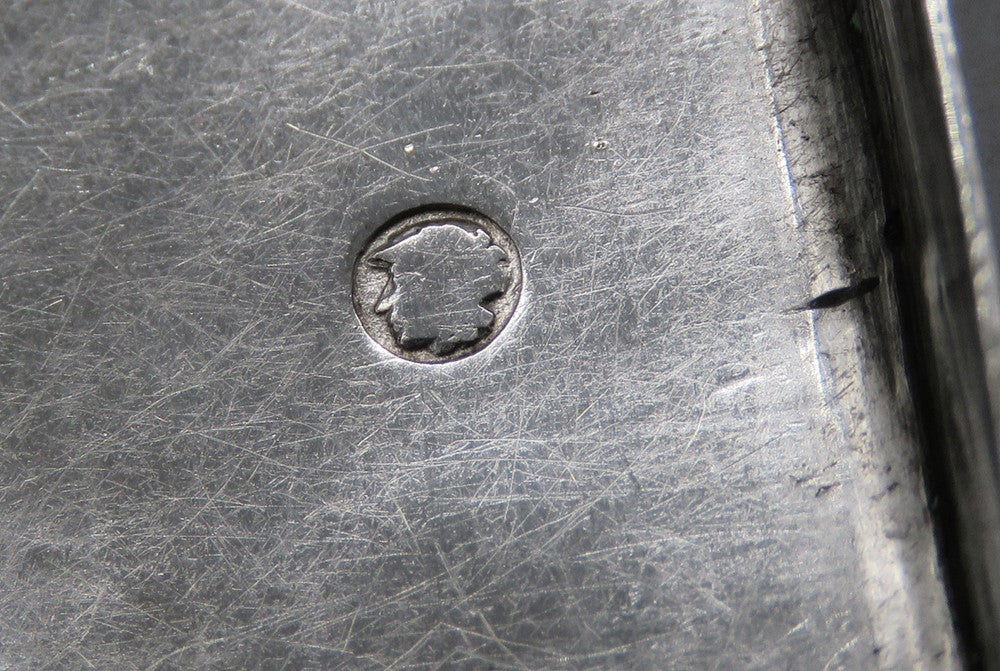 Antique 1853 Dutch Silver Hand Engraved Box 5 1/4" X 3 1/8"