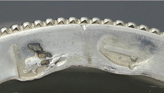 Quality 1890s German Decanter w/ Fancy Silver Overlay