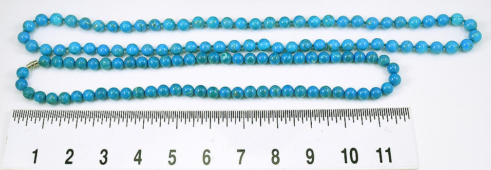 2 Gorgeous Necklaces of Dyed Blue Jasper and 1 w/ Sterling Silver Clasp
