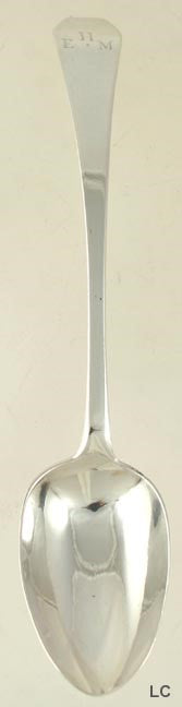Antique 1810 Coin Silver Classic Coffin End Tablespoon/Place Spoon