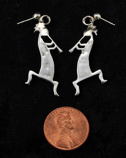 Southwestern Figure Sterling Silver Pierced Earrings