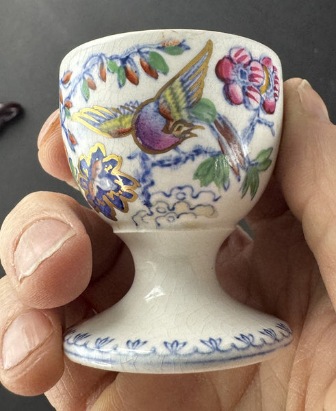 Fabulous Set 12 c1900 English Mason's Ironstone China Flying Bird Egg Cups