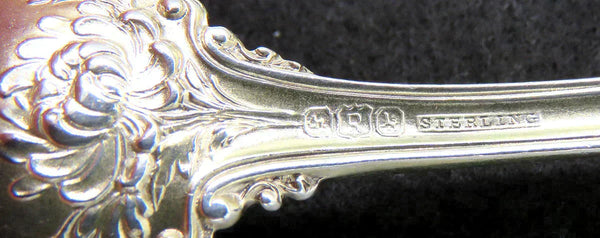 Antique Reed & Barton La Marquise 1895 Gilded Enamel Sterling Silver Sugar Spoon