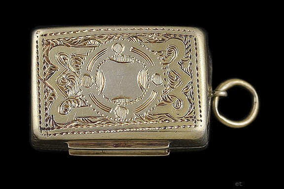 1861 English Victorian Sterling Silver Vinaigrette