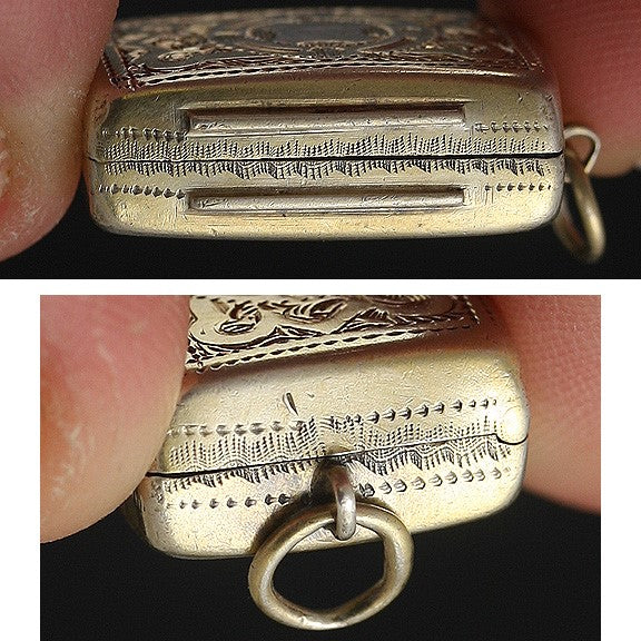 1861 English Victorian Sterling Silver Vinaigrette