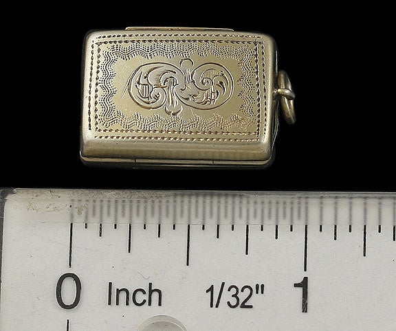 1861 English Victorian Sterling Silver Vinaigrette