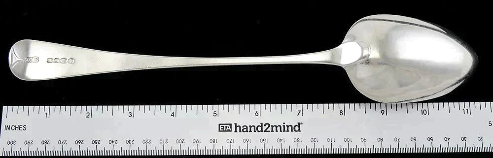 Antique 1822 English Sterling Silver William Bateman Stuff/Serving Spoon
