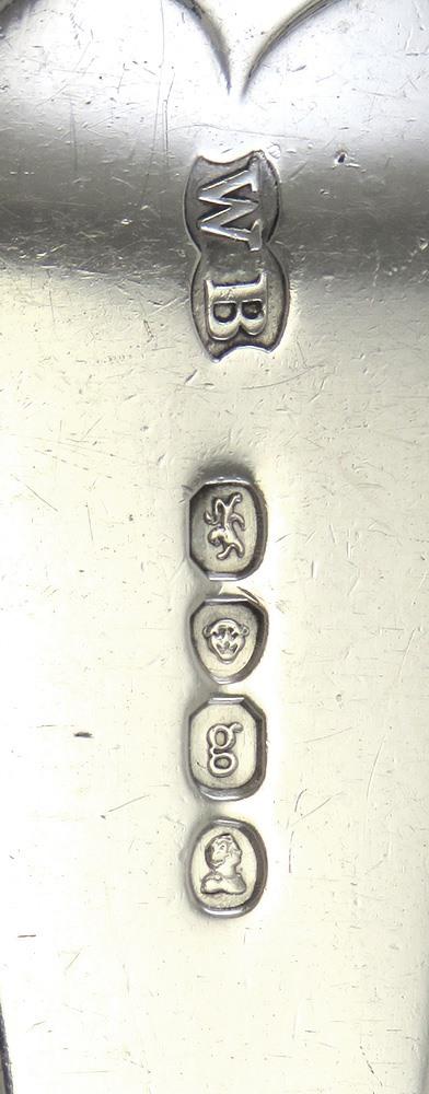 Antique 1822 English Sterling Silver William Bateman Stuff/Serving Spoon