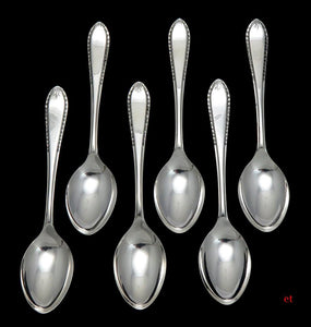 Great set of 6 English Sterling Silver E. Viners Coffee Spoons