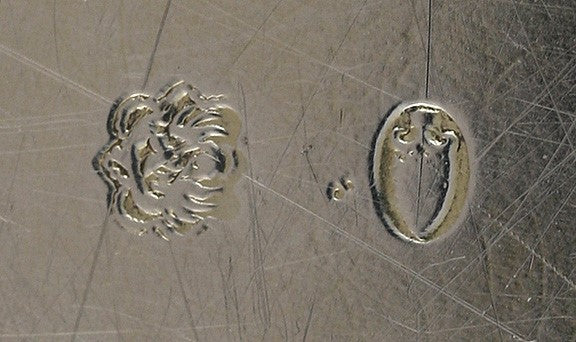 Antique c1900 European Silver Gold Wash Gilt Medallion Plate Charger 8 1/2"