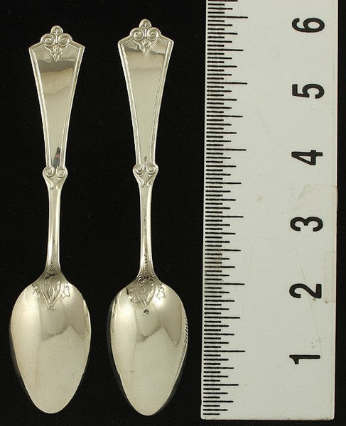 5 Antique Sterling and Coin Silver Gorham Pompeii 1868 Spoons 6"