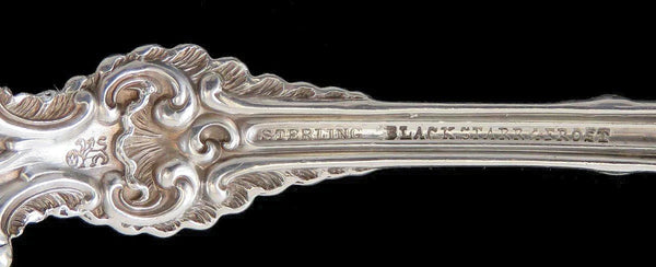 Antique Sterling Silver Whiting Pompadour 1898 Large Serving Spoon 8 7/8"