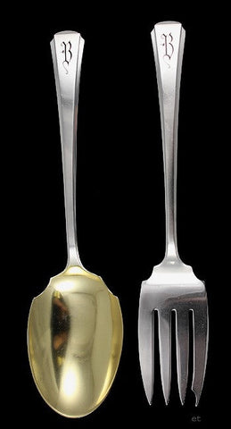 Vintage Gorham Governors Lady Sterling Silver Fork Spoon Serving Set
