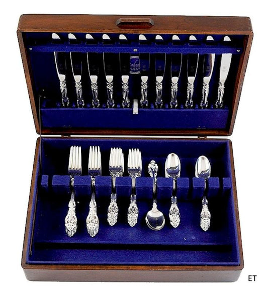 Fabulous Gorham 47pc Sterling Silver La Scala Flatware Set Service for 11
