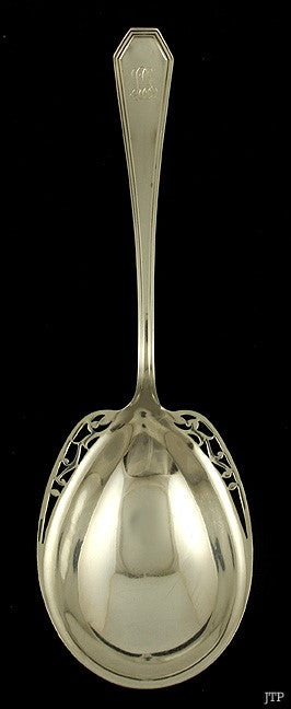 Vintage Dominick Haff Queen Anne 1910 Sterling Silver Berry Serving Spoon