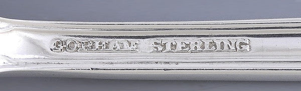 12 Fine Sterling Silver Gorham Edgemont/Late Georgian Dessert Salad Forks