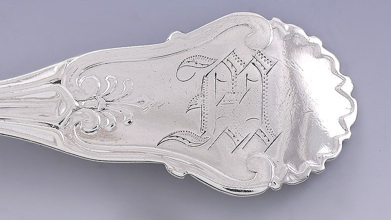 Fab Set 6 Shiebler Sterling Silver Teaspoons Corinthian Pat. John Polhamus