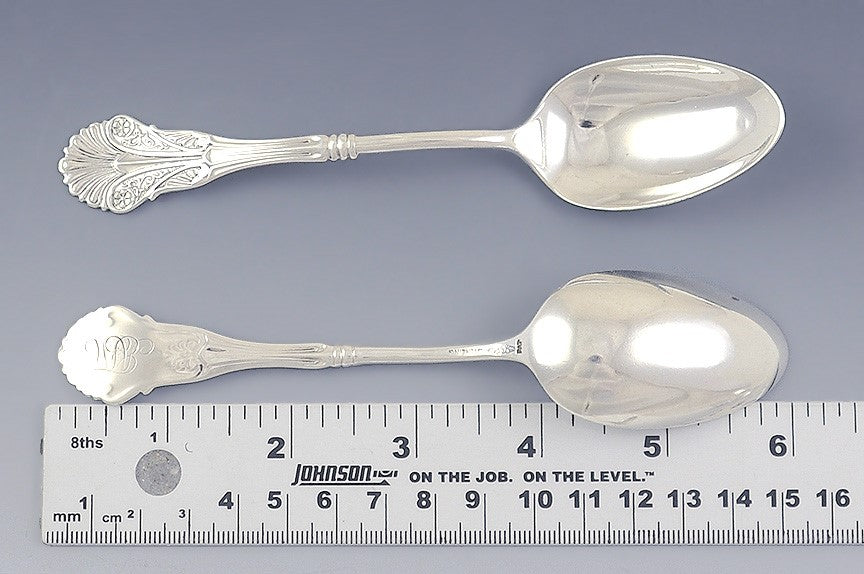 Fab Set 6 Shiebler Sterling Silver Teaspoons Corinthian Pat. John Polhamus