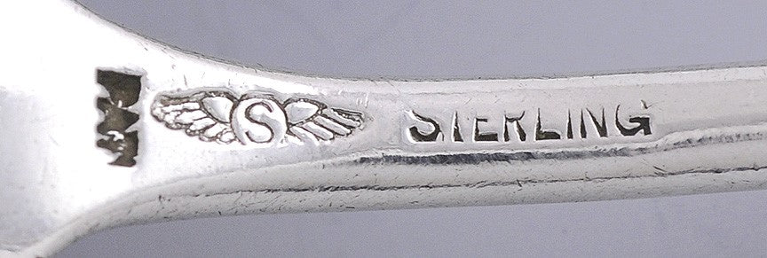 Fab Set 6 Shiebler Sterling Silver Teaspoons Corinthian Pat. John Polhamus