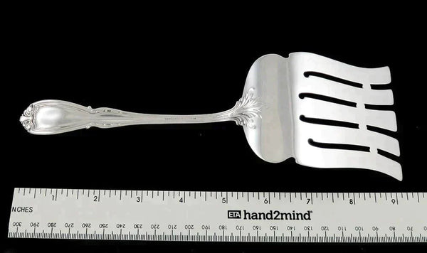 Antique Sterling Silver Durgin Wellington Asparagus Serving Fork 9 1/4" NO MONO