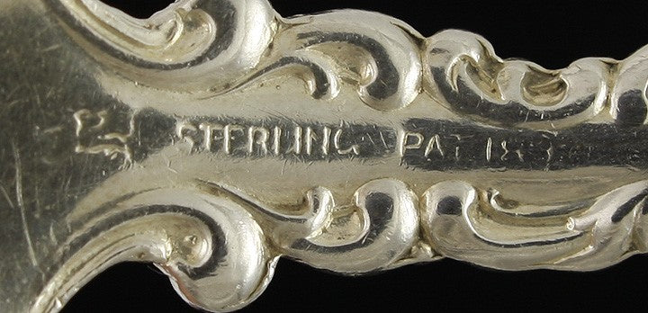Vintage Whiting Louis XV 1891 Sterling Silver Cold Meat Serving Fork