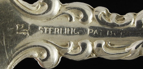 Vintage Whiting Louis XV 1891 Sterling Silver Cold Meat Serving Fork