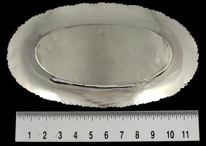 Alvin Sterling Silver Floral Bread Dish / Serving Bowl